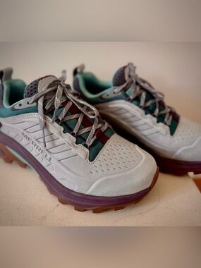 Brand new  Merrell Moab Speed 2 Vent 2K SE Hiking Trail Shoes Grey Green [Size